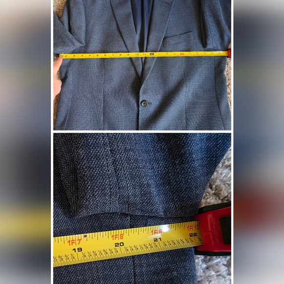 Michael Kors Deep Navy Textured Two-Button Sport Coat 42L NEW - Picture 13 of 16